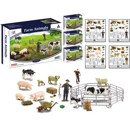 Set representacion de granja 4 diseños