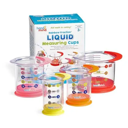 Vasos graduados de líquidos fracción