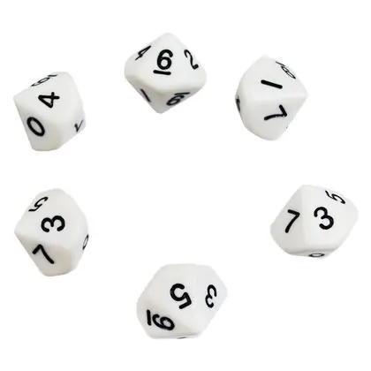 Dados decaedro 10 lados