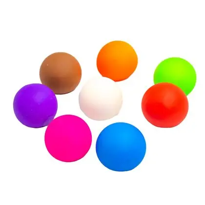 Pelotas sensoriales squishy 8 piezas 6.5 cm.
