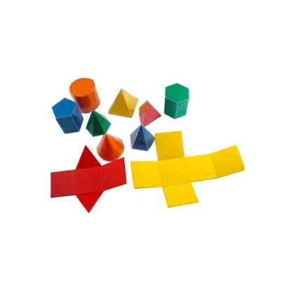 Cuerpos geométricos plegables acrílico 10 piezas