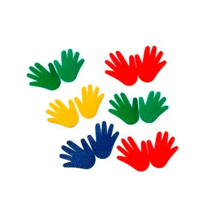 Set de 12 huellas de mano