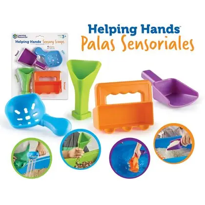 Palas sensoriales 4 piezas