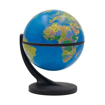 Globo terráqueo wonder 11cm. azul