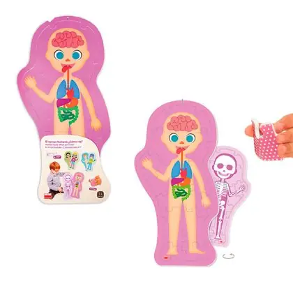 Puzles del cuerpo humano set 3 unidades