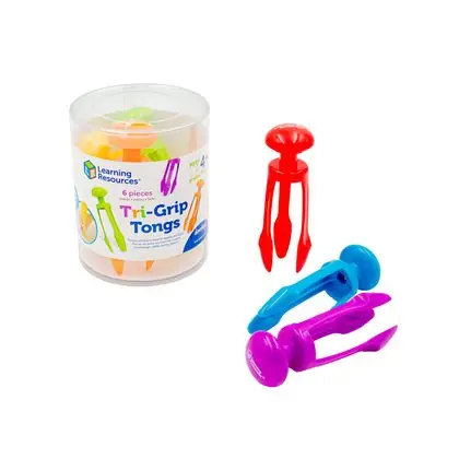 Pinzas plásticas 6 unidades triple agarre