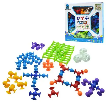 Juego de contruccion ventosas 72 piezas