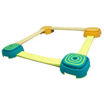 Pista de equilibrio con puente 8 piezas