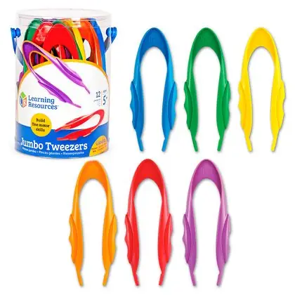 Pinzas plásticas jumbo 12 piezas