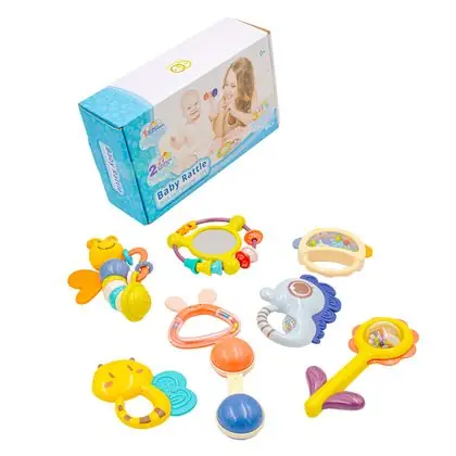Sonajeros y mordedores soft 8 unidades
