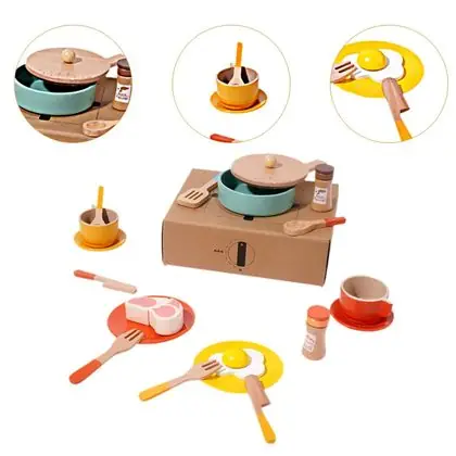 Juego de cocinade madera 20 piezas