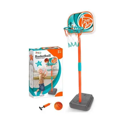 Aro de basquetbol infantil con pelota