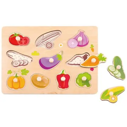 Encaje con tarugo las verduras 11 piezas