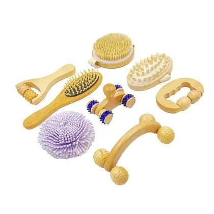 Juego de masaje sensorial de madera
