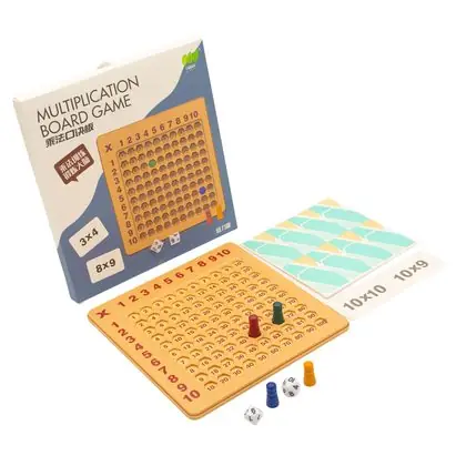 Tabla de multiplicar con tarjetas montessor