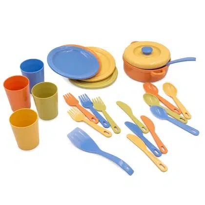 Set cocina 24 piezas color pastel