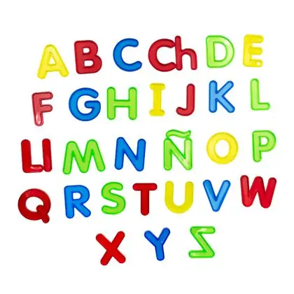 Letras mayúsculas traslúcidas 29 piezas