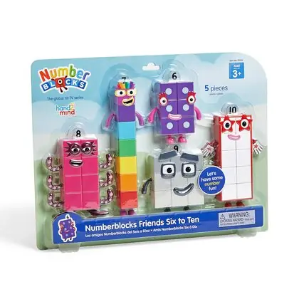 Numberblocks figuras del seis al diez