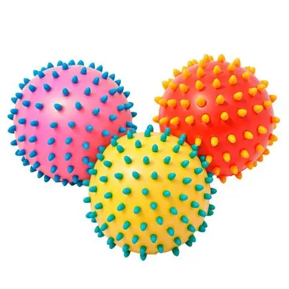Pelotas sensoriales erizo 10 cms set de 3