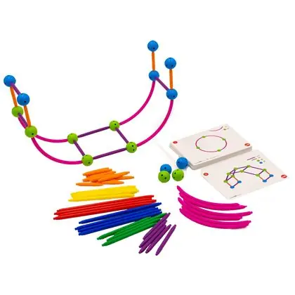Conectores geométricos 45 piezas tarjetas