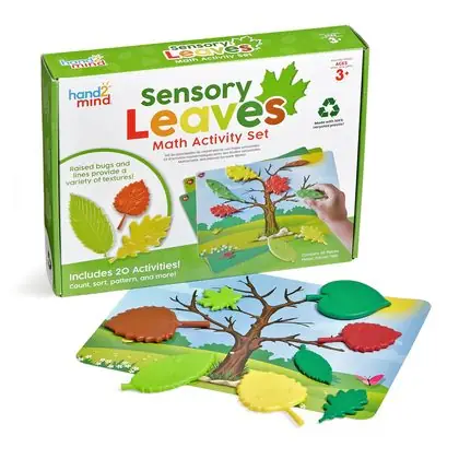Juego matemático hojas sensoriales