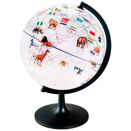Globo terráqueo para pintar