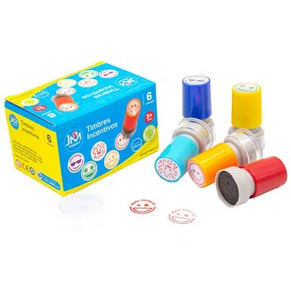 Timbre automático carita feliz estrella 6 piezas