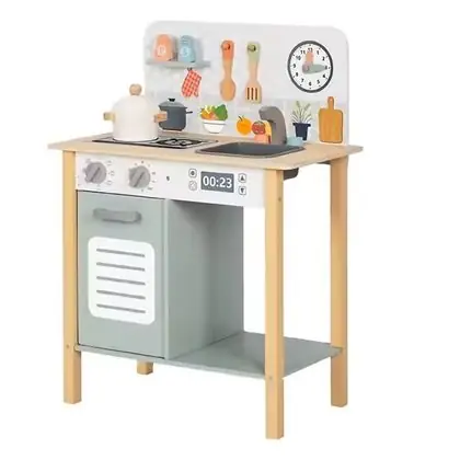 Cocina de madera con accesorios 72cm alto