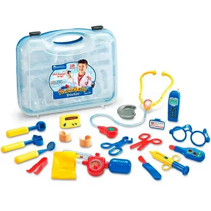Set de doctor color celeste