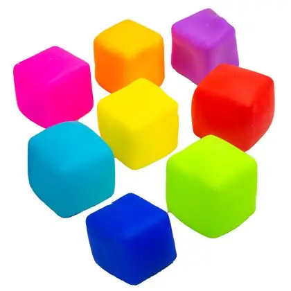 Cubos squishy sensoriales blandos 8 piezas