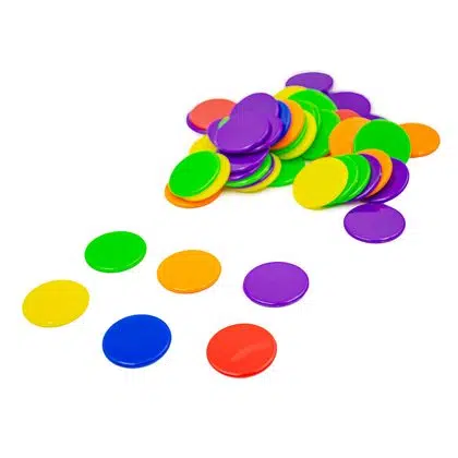 Fichas contadoras 6 colores 500 piezas