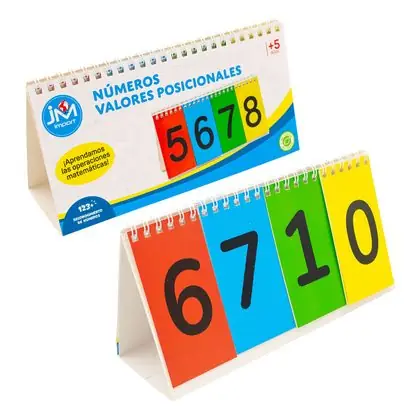 Rotafolio numeros valores posicionales