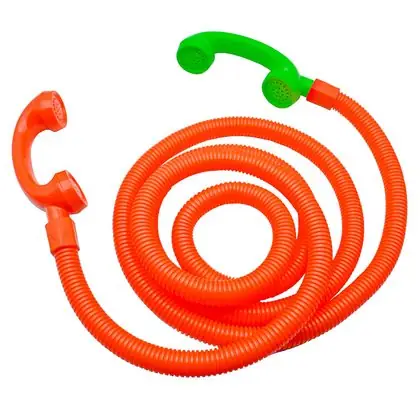 Teléfono con tubo flexible 2 auriculares
