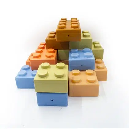 Bloques tipo lego gigantes 50 piezas pastel