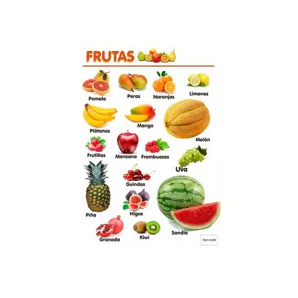 Láminas frutas y verduras