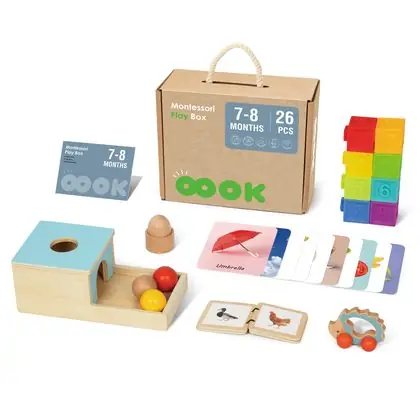 Kit educativo inicial montessori 26 piezas