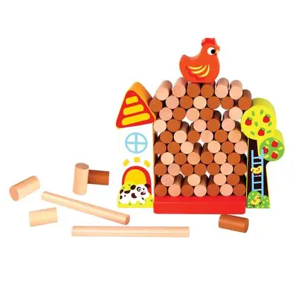Juego de equilibrio la gallina 69 piezas