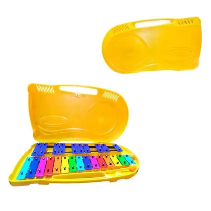 Metalófono 25 notas colores maleta plástica