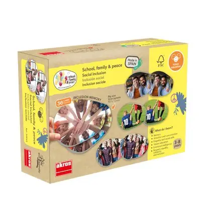 Memorice diversidad e inclusión 36 piezas