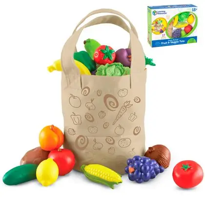 Set de frutas y verduras 16 piezas