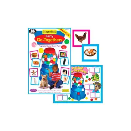 Tablero magnético de objetos que van juntos