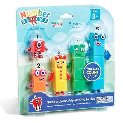 Numberblocks 1 al 5 display
